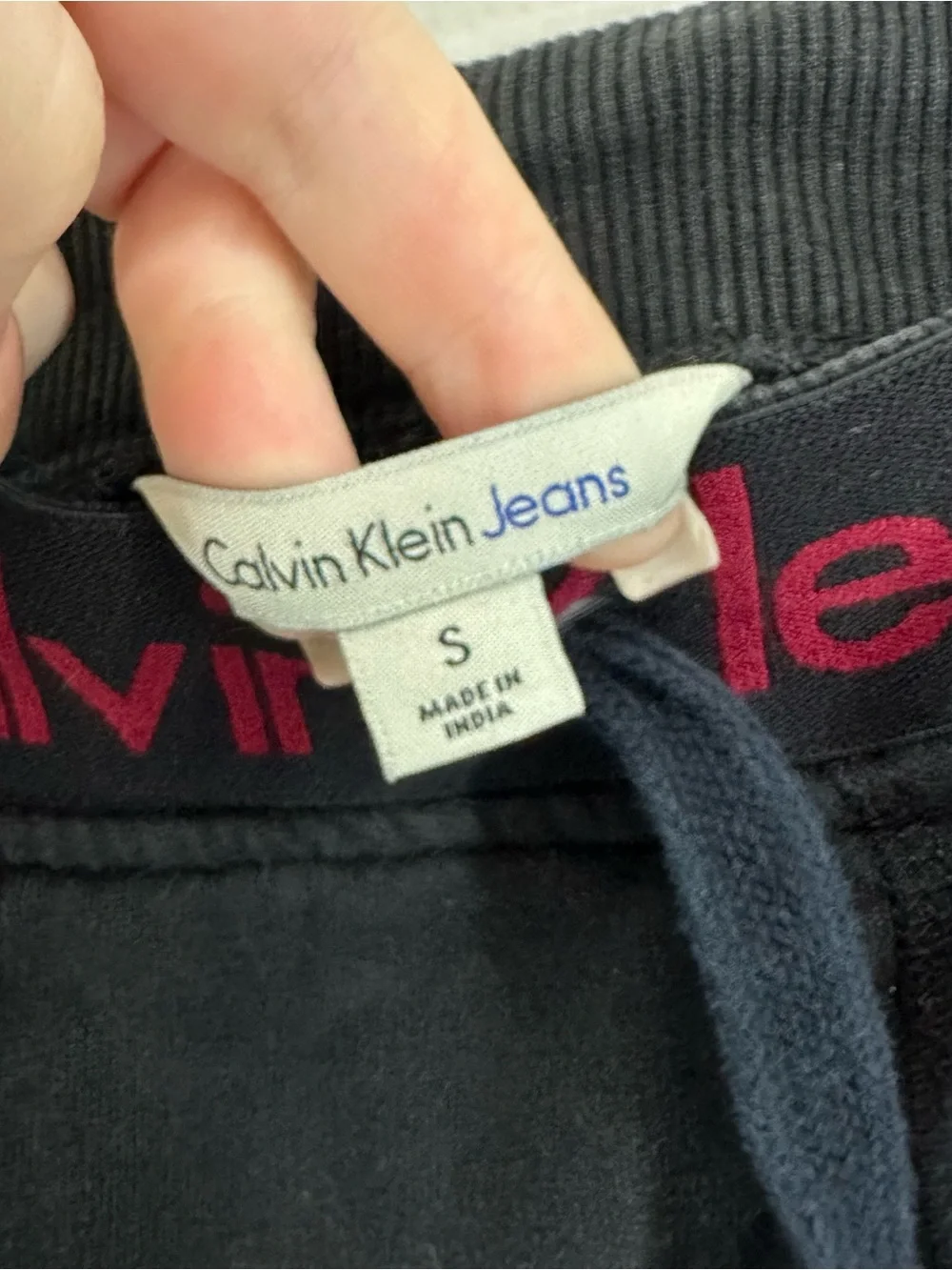 Calvin Klein‎ Jeans Black Jogger Sweatpants Men’s Small Drawstring Lounge